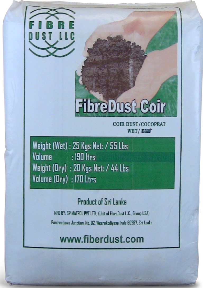 Fibredust Coco Coir Peat Product Display Fibredust